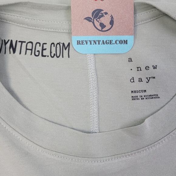 Hand Printed Upcycled Womens Medium With My Positive Attitude Miracles Tee Shirt - Picture 5 of 5